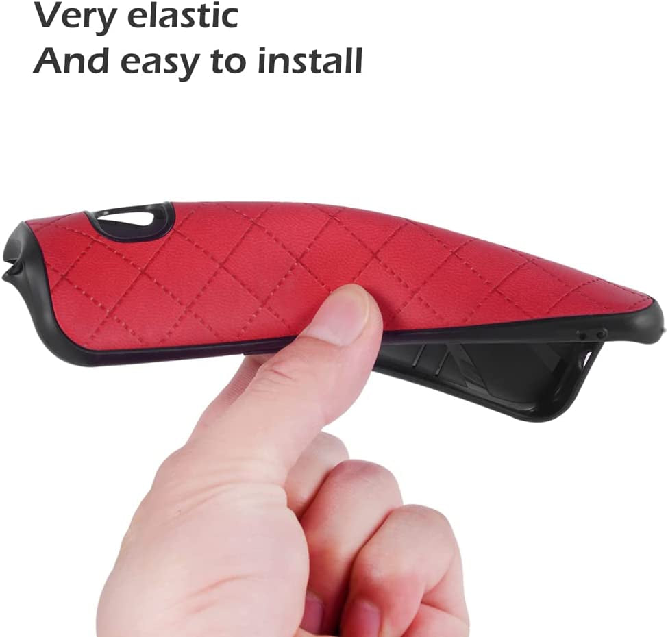 ELISORLI Compatible with LG G6 Case Rugged Thin Slim Cell Accessories Anti-Slip Fit Rubber TPU Mobile Phone Protection Soft Cover for LGG6 Thinq LG6 Thin Q G 6 plus G6+ 6G VS988 H872 Women Men Red  ELISORLI   