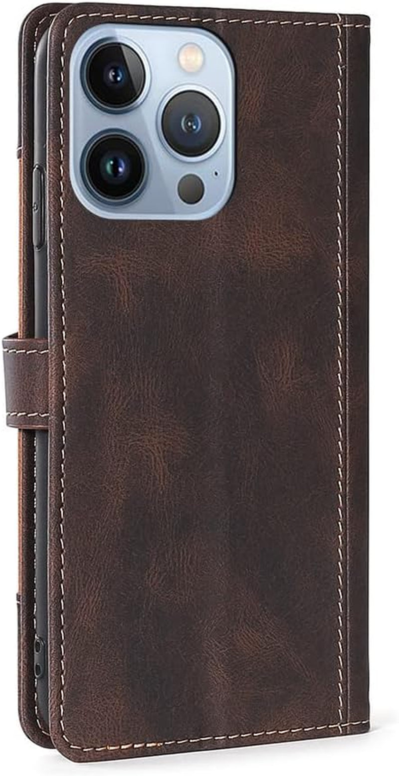 Fansipro Phone Cover Wallet Folio Case for LG G7 THINQ, Premium PU Leather Slim Fit Cover for G7 THINQ, 2 Card Slots, Easy Carry, Brown  Fansipro   