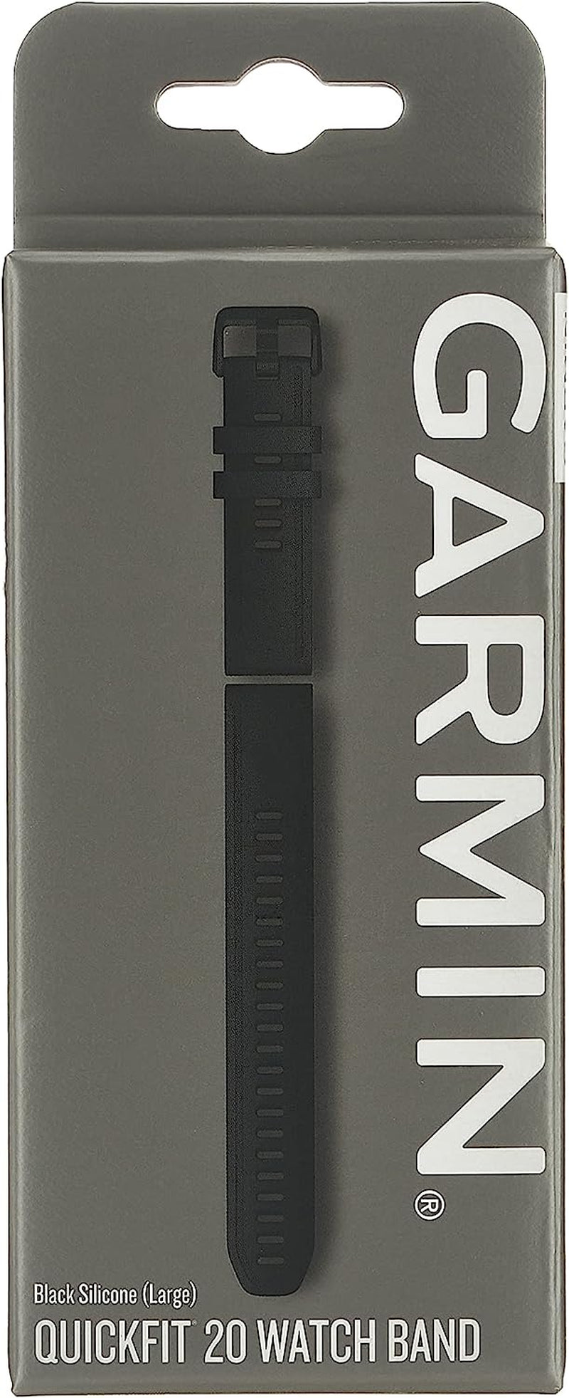 Garmin Quickfit Watch Band, Black Silicone (Large), 20Mm  Garmin   