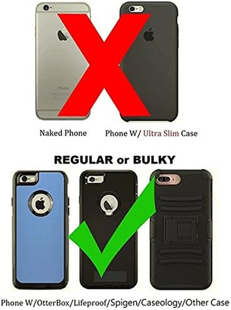 AISCELL Rugged Black Canvas Nylon Pouch Carrying Case Metal Belt Clip Holster for Oneplus Nord N30 5G, Nord N300 5G, 11,10T 5G,10 Pro,Nord N20 5G,Nord N200,Oneplus 9 (Fit Protective Case Cover On)  AISCELL   