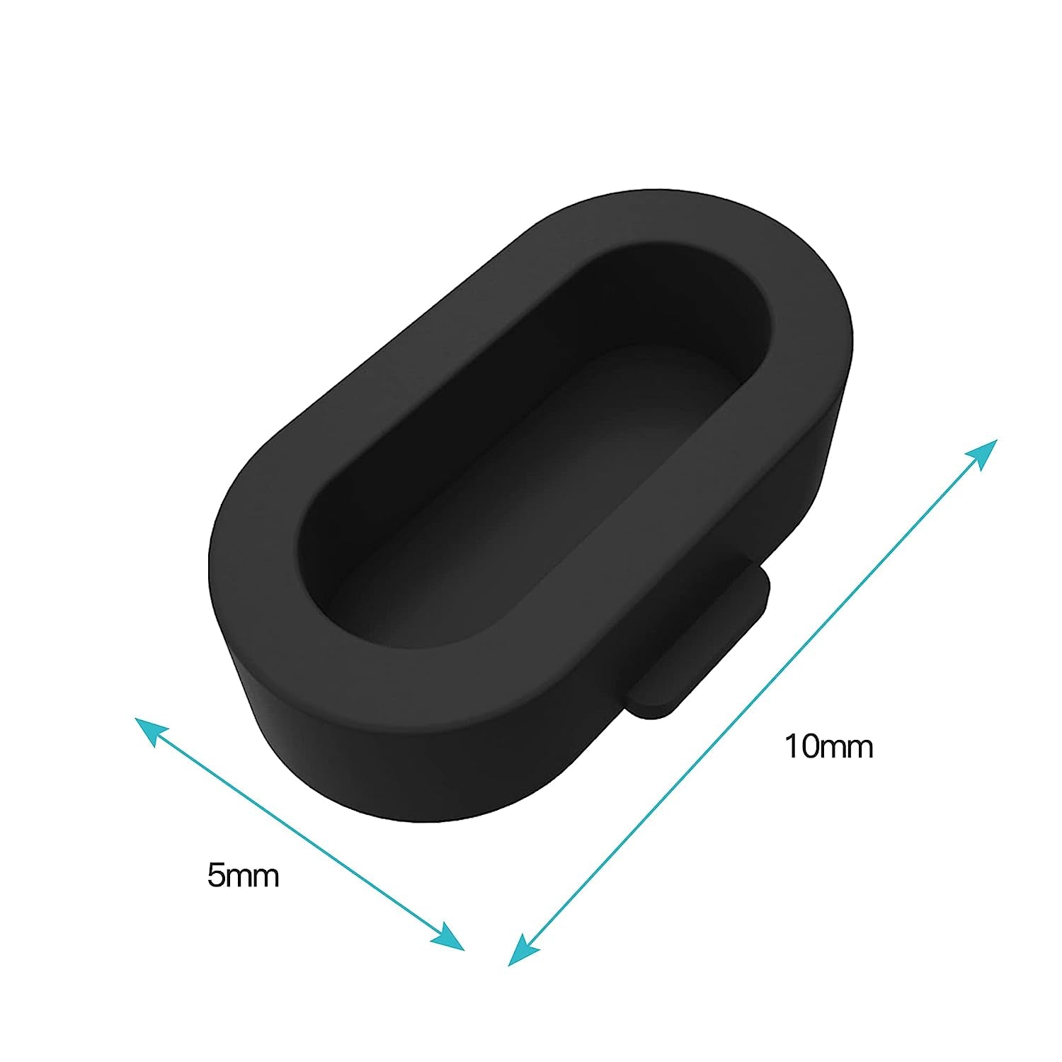 AWINNER 10 Pack Dust Plug Compatible for Garmin Watch Charger Port Protector (Black)  AWINNER   