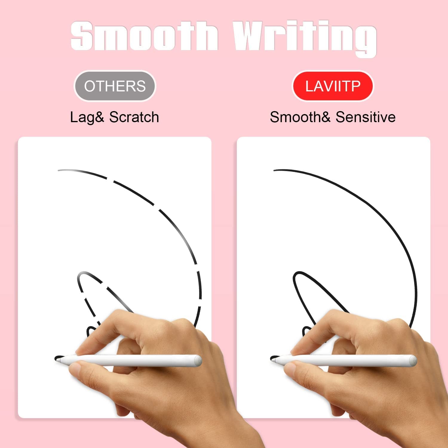 2 Pack Case Compatible with Apple Pencil 2Nd Generation, Protective Sleeve Accessories for Apple Pen 2Nd Silicone Grip Skin for Ipencil 2 Gen W/ 2 Replacement Pencil Tips, 4 Nibs Cover, Pink + Purple  Laviitp   