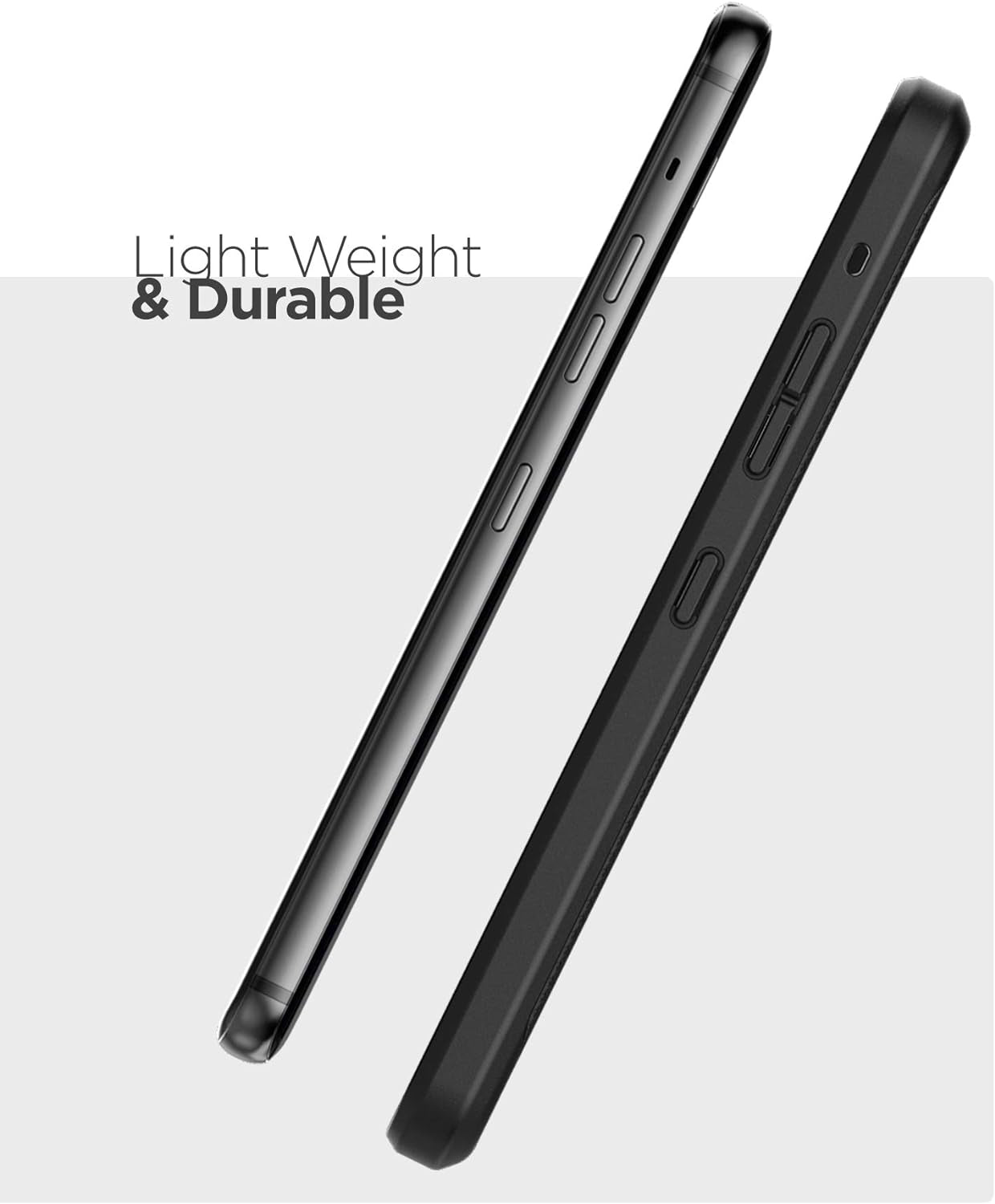 Encased Thin Armor for LG G8 Thinq Case (Slim Fit) Flexible Grip Cover - Black  Encased for LG G8 ThinQ   