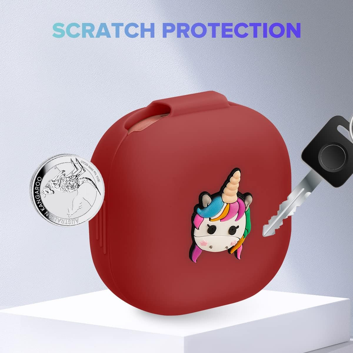 Flocute Silicone Case Compatible with Samsung Galaxy Buds Live (2020)/Galaxy Buds Pro (2021) Silicone Case with 3D Unicorn Cute Funny Cover with Keychain Gift for Women Girls Kids Teens (Unicorn)  Flocute   