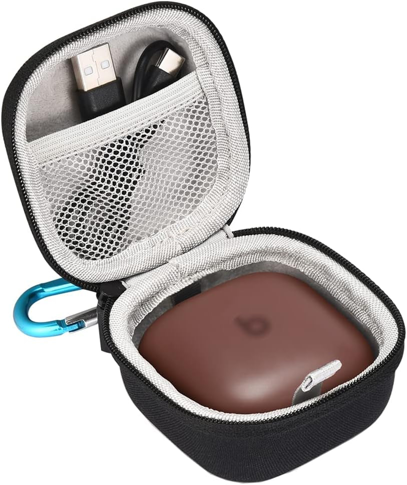 Seracle Carrying Case Protect Pouch Sleeve Cover Compatible with Beats Fit Pro X Kim Kardashian/Fit Pro True Wireless Noise Cancelling Earbuds (Gray)  Seracle Black  