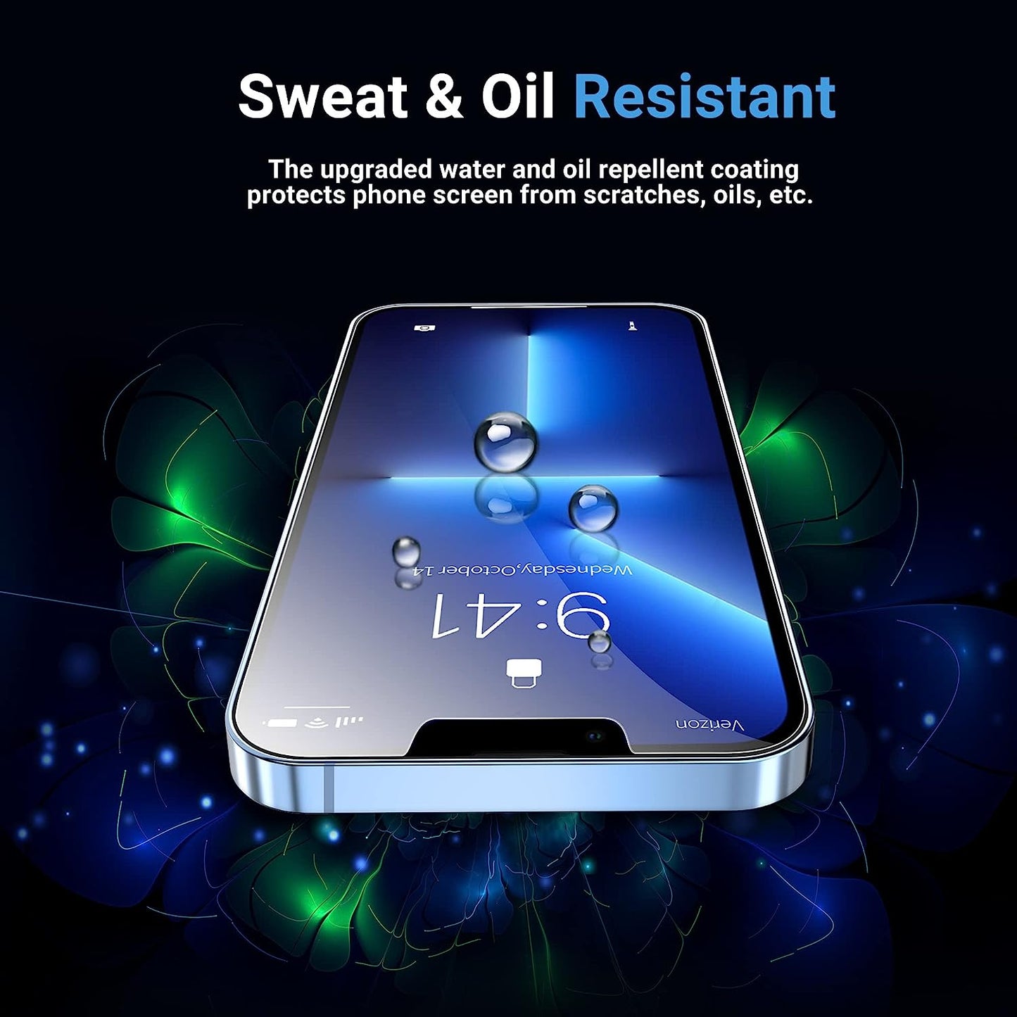 OTOFLY Glass Screen Protector Designed for Iphone 13/Iphone 13 Pro, 2 Pack 6.1 Inch Full Protection Durable Tempered Glass for Iphone 13/ 13 Pro 6.1" with Easy Installation Kit [Anti-Scratch, Anti-Fingerprint, Bubble Free and Case-Friendly]  OTOFLY Direct   