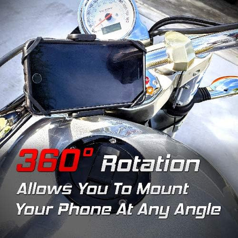 RS Helmets Anti-Shake Bike Phone Mount, 360° Rotation Universal Bicycle Motorcycle Phone Mount Holder Stand Cradle Clamp for Iphone 11 Pro Max/X/Xr/Xs  BatteryJack, inc.   