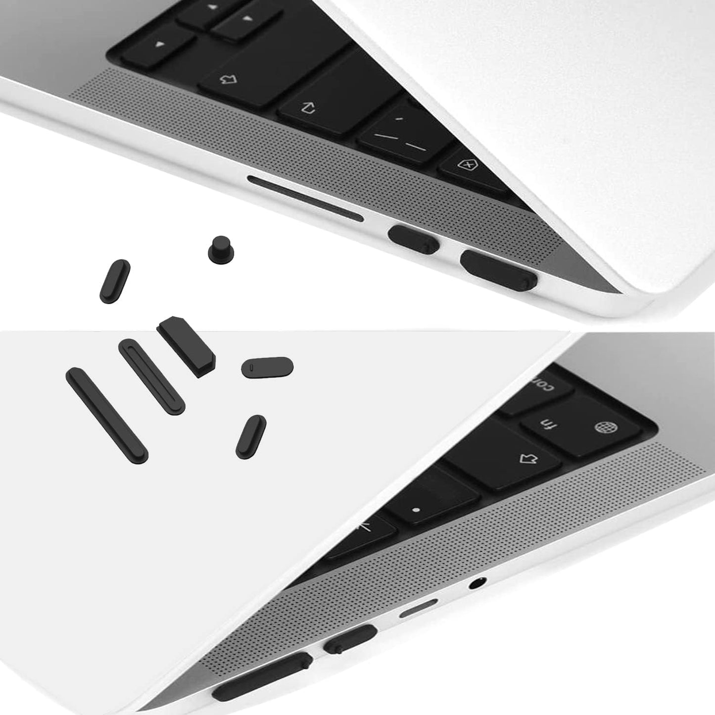 I-Tensodo 7 Pcs Dust Plug Cover for 2023-2021 Release Macbook Pro 14 A2442 A2779 and Macbook Pro 16 A2485 A2780 M2 M1 Pro/Max Chip, Silicon Dust Plug Set for Hdmi/Sd/Charger Port/Thunderbolt/Headphone  i-Tensodo   