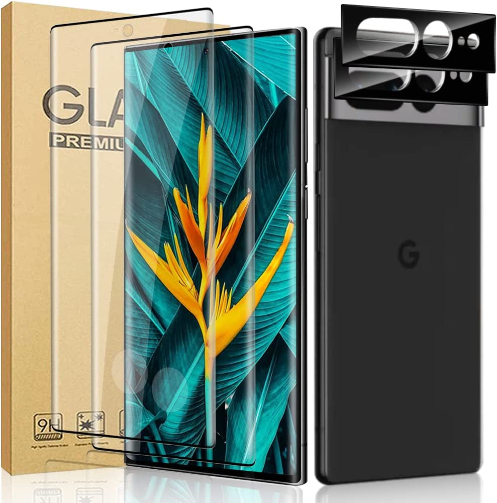 [2+2 Pack] Galaxy S20 Ultra Screen Protector and Camera Lens Protector,Fingerprint Unlock,3D Full Coverage,For Samsung Galaxy S20 Ultra (6.9 Inch) 9H Hardness Tempered Glass Screen Protector  OuYteu Pixel 7 Pro Screen Protector  