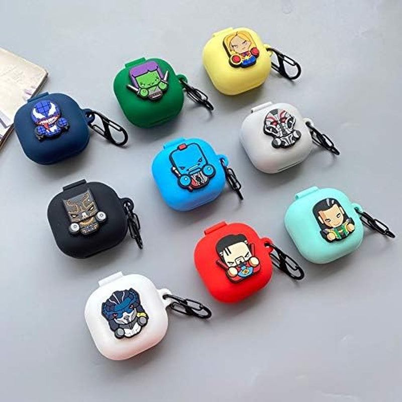 Suublg Silicone Earbuds Case Protective Cover with Keychain for Samsung Galaxy Buds2 Pro Earbuds(2022) /Galaxy Buds 2 (2021) /Galaxy Buds Pro (2021) /Galaxy Buds Live Earphones(2020)  Suublg   