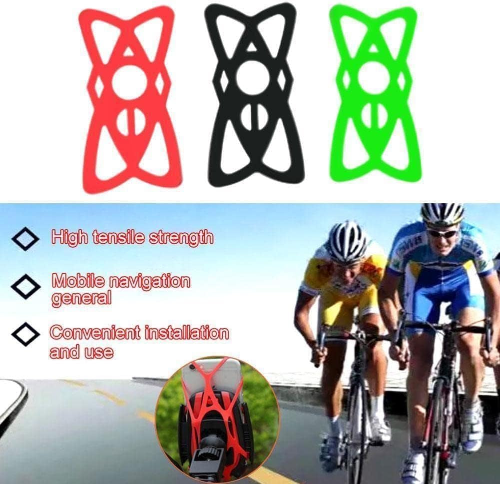 WWDZ Anti-Slip Fasten Rubber Band for Bicycle Motorcycle Mobile Mobile Phone Mount Cradle Silicone Strong T4M9 Ho Belt Strap Security  WWDZ   