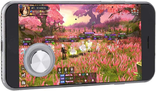 FOLOSAFENAR Transparent Joystick Auxiliary Button Game Auxiliary Button for Gaming Smart Phone Accessories C1 (Silver)  FOLOSAFENAR   