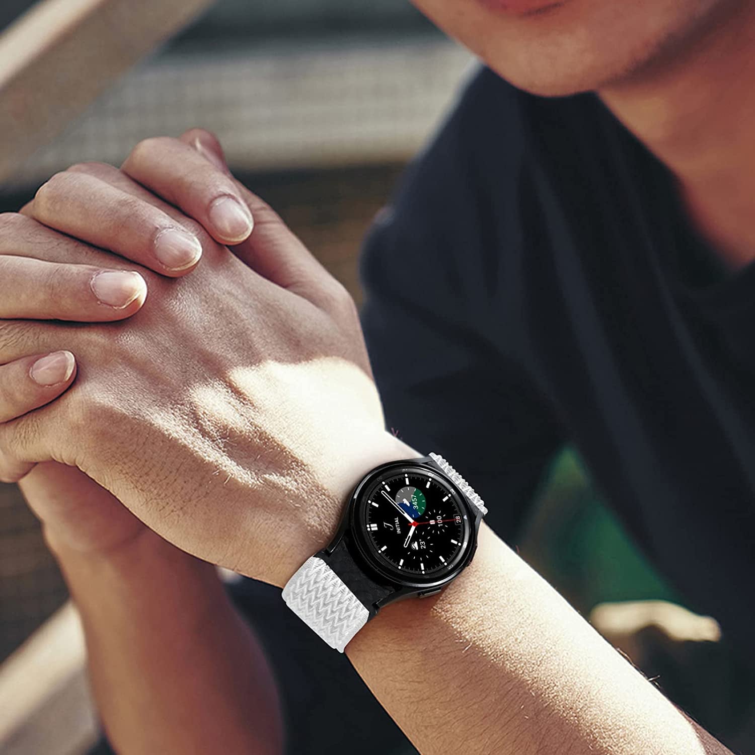 5 Pack No Gap Bands Compatible with Samsung Galaxy Watch 5 40Mm 44Mm/ Watch 5 Pro 45Mm/ Galaxy Watch 4 40Mm 44Mm/ Galaxy Watch 4 Classic 42Mm 46Mm, 20Mm Elastic Nylon Sport Band for Women Men  BeautyFurlife   