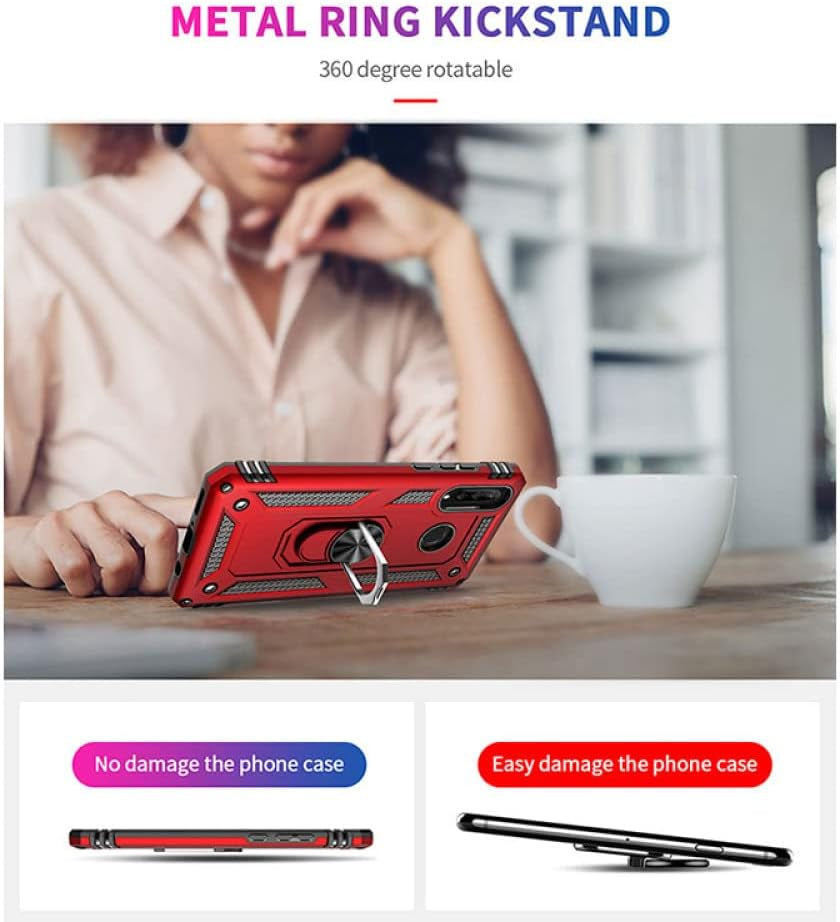 YOGISU for Huawei P30 Lite Shockproof Case for Huawei P40 Lite E Pro P30 Pro P20 Lite P Smart Z 5G Ring Holder Armor Phone Cover,Black,For P40 Pro  YOGISU   