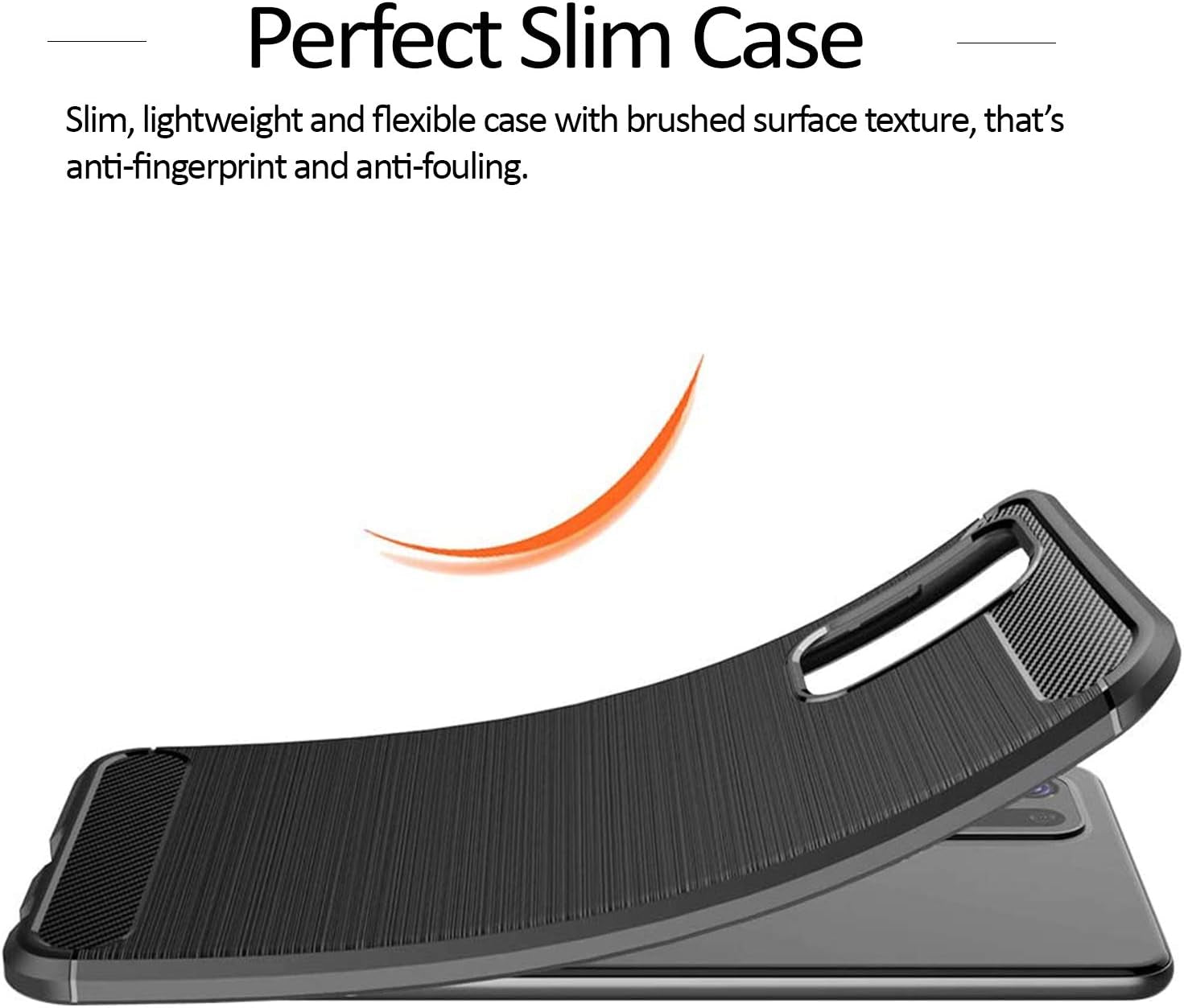 Coveron Slim Cover Designed for Sony Xperia 1 III Phone Case, Lightweight Flexible TPU Carbon Fiber - Black  CoverON   