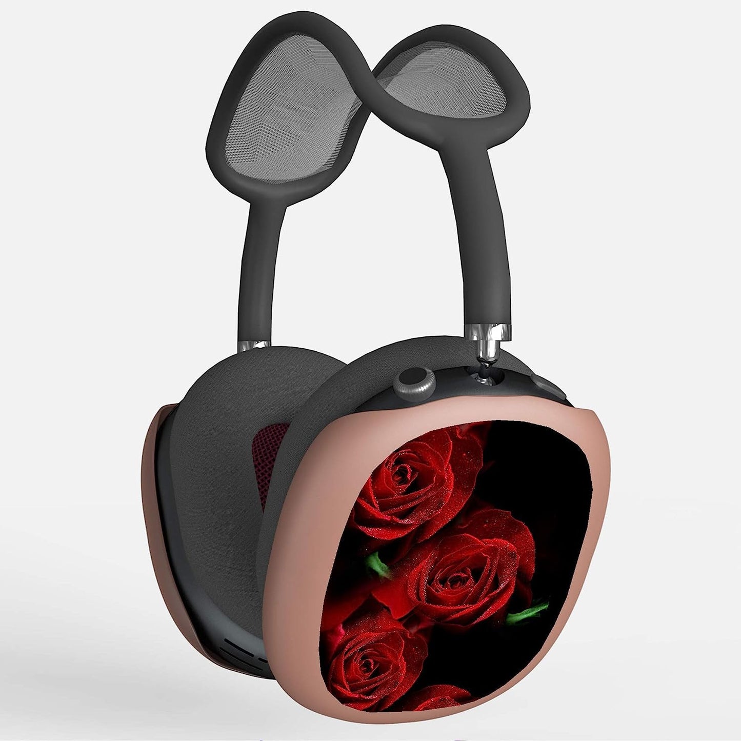 Pimpcase Compatible with Airpods Max Case Cover Headphone Flamingo  PimpCase Deep Red Roses  