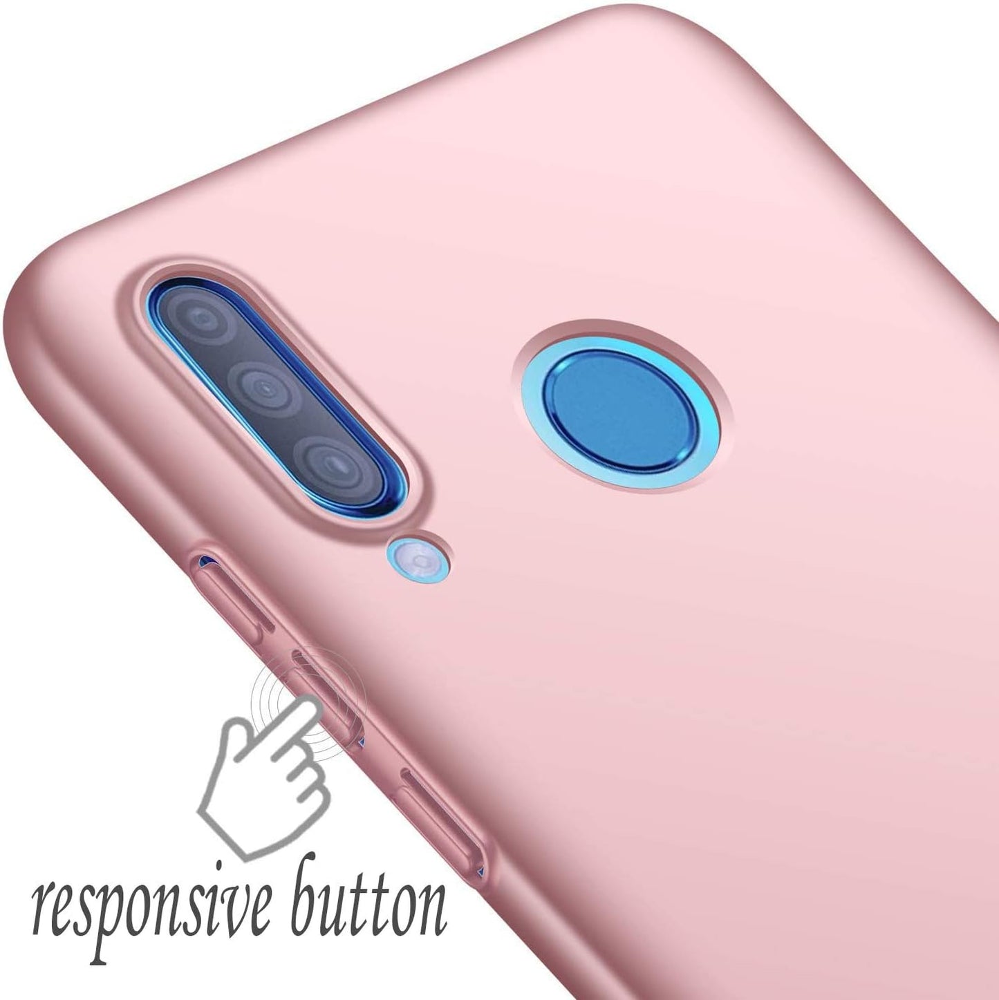 Winpromise Phone Case for Huawei P30 Lite Case [Anti-Scratch] [Durable Premium Plastic] [Ultra Thin] [Silky Feel] Slim Protective Hard Cover for Huawei P30 Lite (Pink)  Winpromise   
