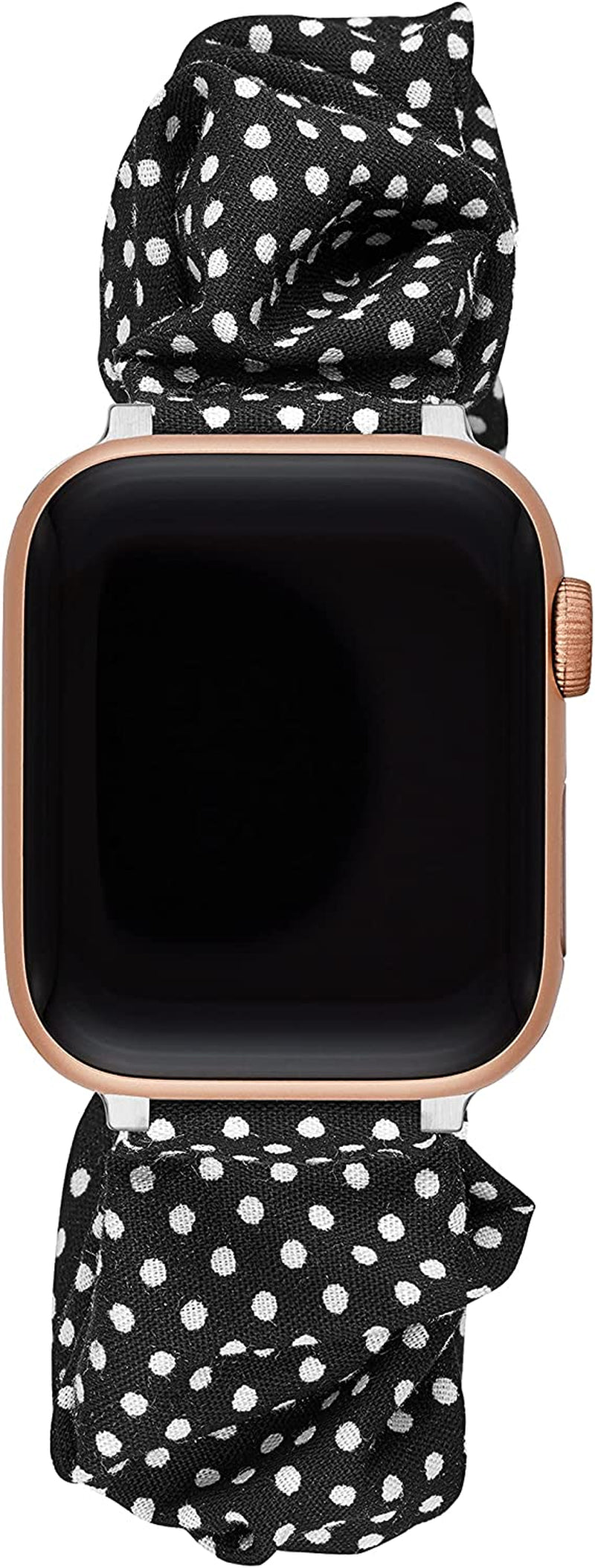 Kate Spade New York Interchangeable Silicone Band Compatible with Your 38/40Mm Apple Watch- Straps for Apple Watch Series 8/7/6/5/4/3/2/1/SE  kate spade new york Black/White Dot  