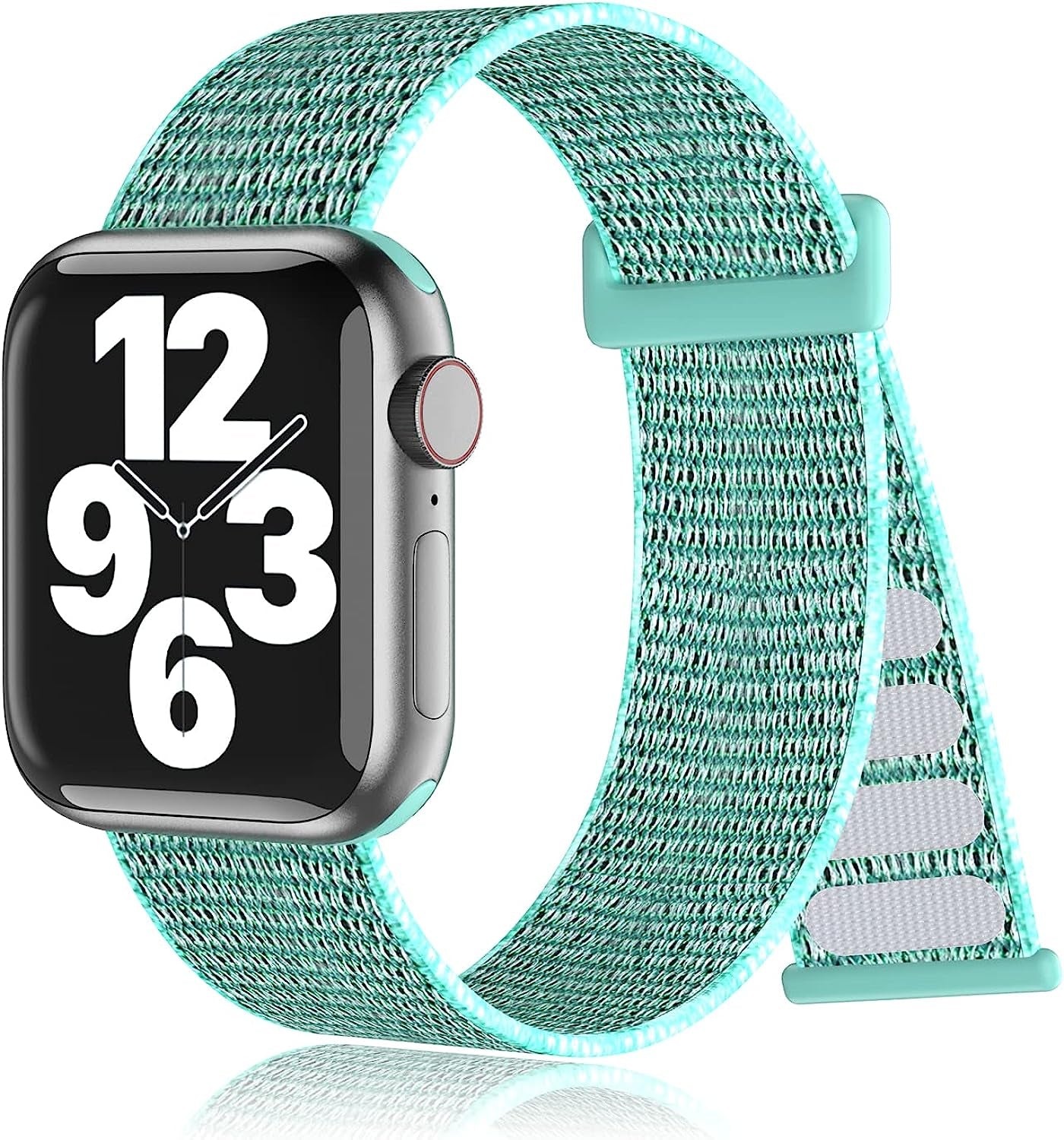 Nylon Sport Loop Bands Compatible with Apple Watch Band for Women Men, Stretchy Elastic Braided Replacement Straps for Iwatch Series 6 7 5 4 3 2 1 SE  N-Hocezyg Bihai 38mm/40mm/41mm 