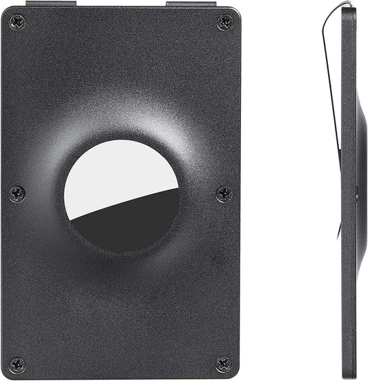 Hawanik Metal Holder for Airtag with Money Clip, Slim Minimalist Air Tag Holder Wallet  Hawanik   