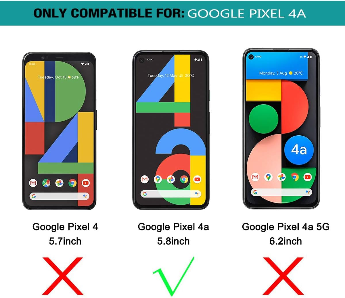 SURITCH for Google Pixel 4A Case【Not for 5G】, [Built-In Screen Protector] Marble Full-Body Protection Shockproof Rugged TPU Bumper Protective Case for Google Pixel 4A 4G 5.8 Inch 2020(Gold Marble)  SURITCH   