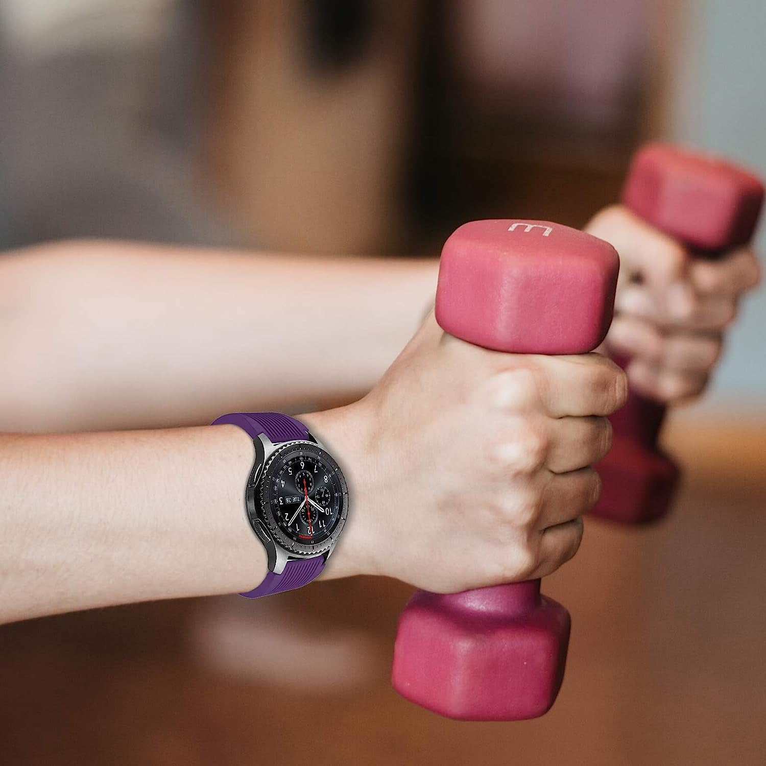 XVGJDZ Sport Band Compatible for Samsung Galaxy Watch 46Mm/Galaxy Watch 3 45Mm/Gear S3 Frontier/Classic Watch,22Mm Soft Silicone Strap Straight Stripe Wristband for Men Women  XVGJDZ   