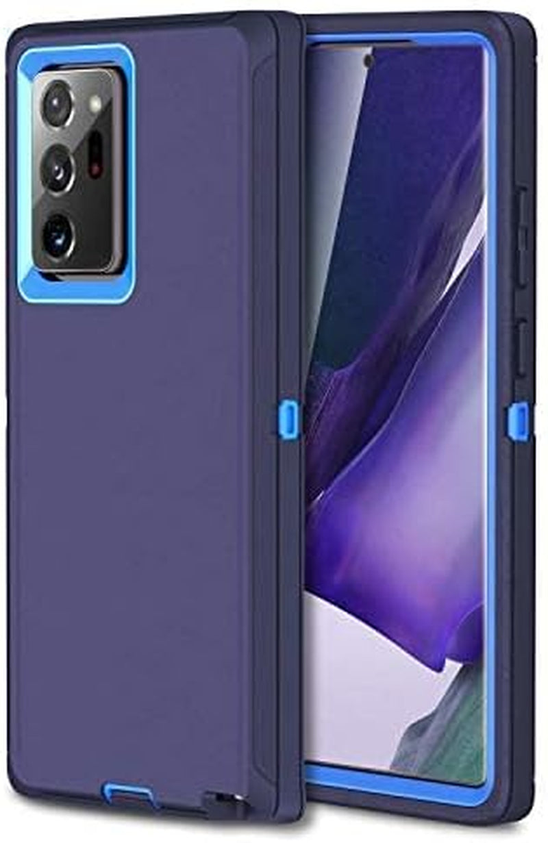 MXX Galaxy Note 20 Ultra Heavy Duty Case - 3 Layers, Rugged Rubber Shockproof Protection (Black)  MXx Accessories inc Blue Galaxy Note 20 6.7 Inch 