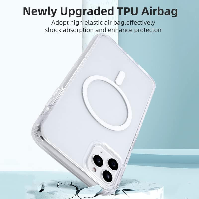 Yriklso for Iphone 11 Pro Magnetic Case, Built in Magnets Compatible with Magsafe, Clear Hard PC Back Cover + Soft TPU Frame Slim Bumper Case for Iphone 11 Pro（5.8"）,Clear  Yriklso   