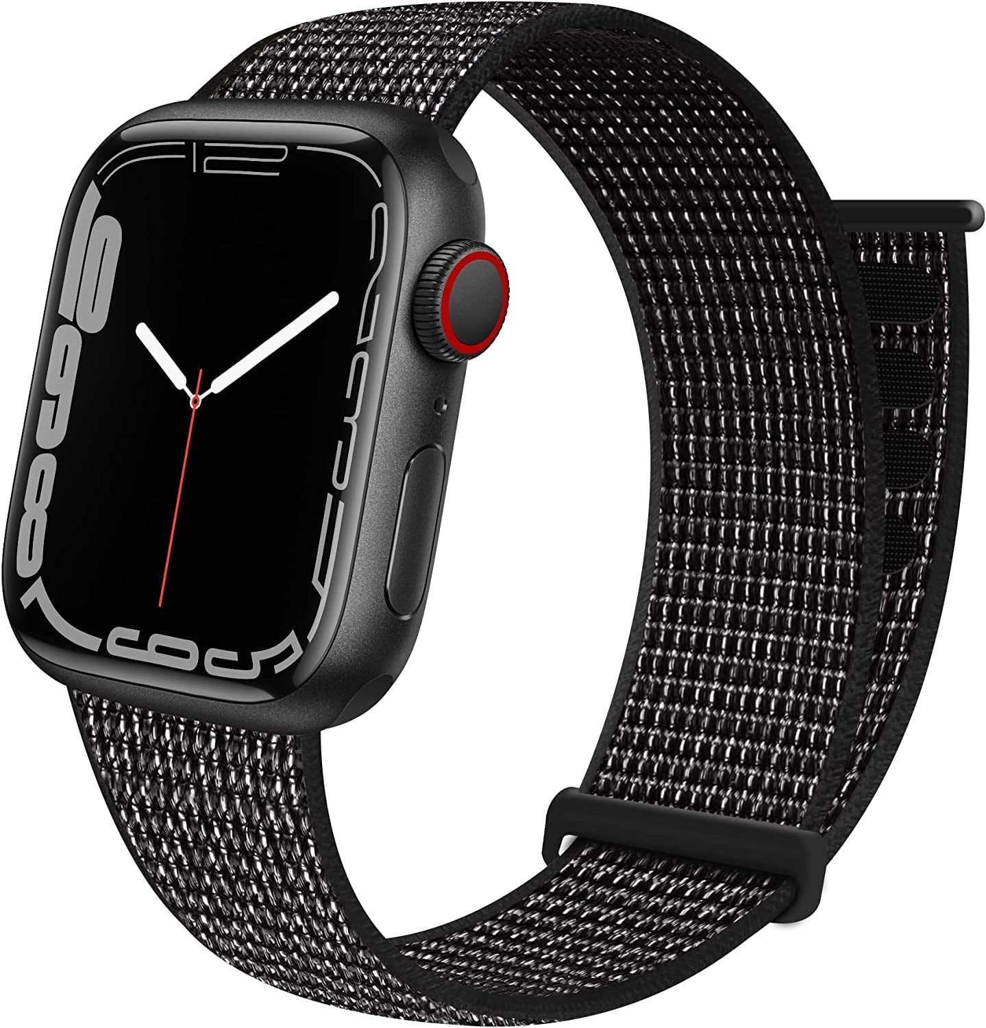 GZ GZHISY Sport Loop Nylon Band Compatible with Apple Watch Band 38Mm 40Mm 41Mm 42Mm 44Mm 45Mm 49Mm Ultra Iwatch Series 8 7 6 SE 5 4 3 2 1 Strap, Fit for Iphone Watch Band Women Men Stretchy Elastic Braided Weave Replacement Wristband Breathable  GZ GZHISY Reflective Black 42mm/44mm/45mm/49mm 