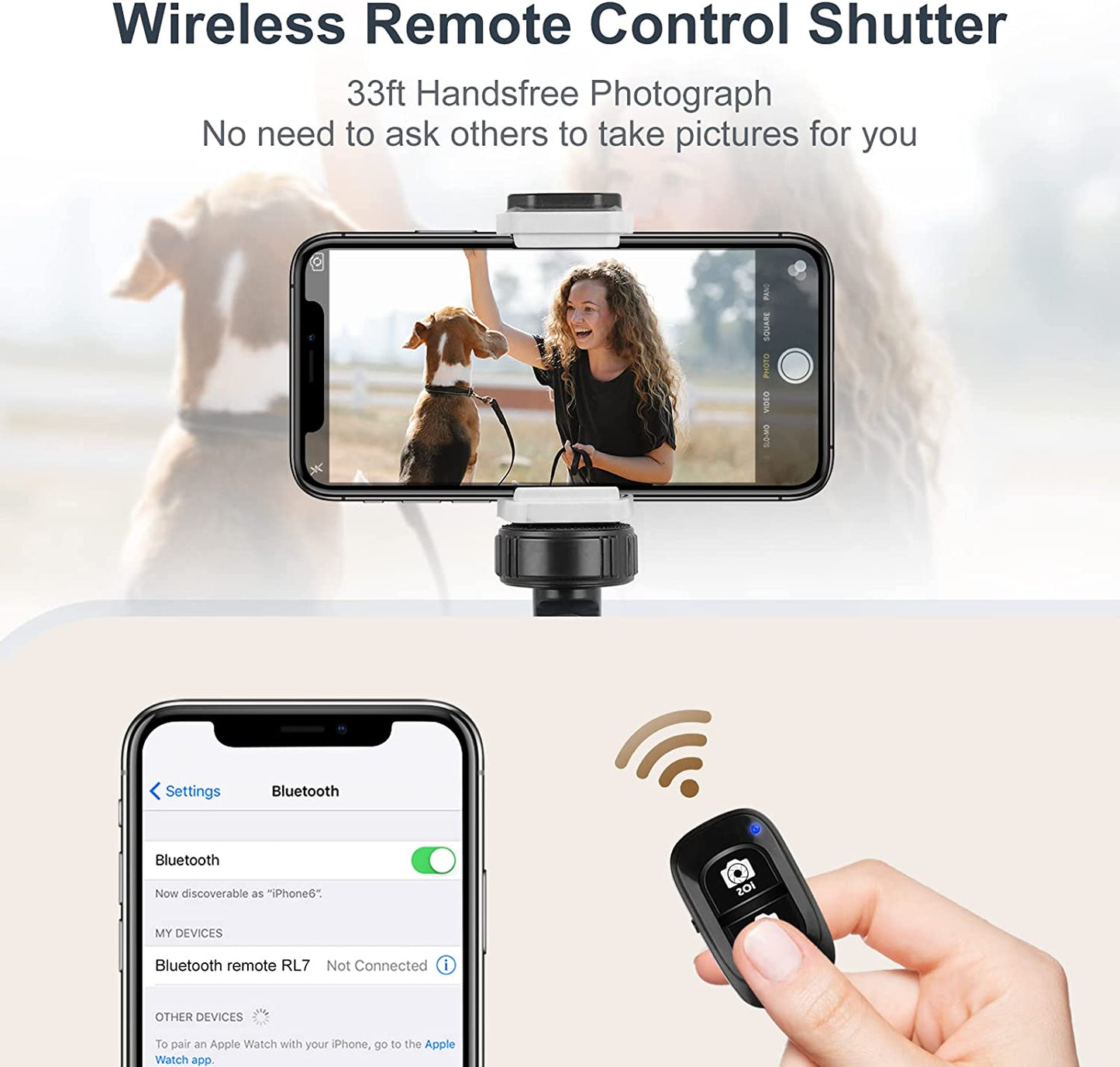 Torjim 67" Phone Tripod, Extendable Iphone Tripod Stand with Wireless Remote & Phone Holder, Aluminum Selfie Stick Tripod for Iphone/Camera/Gopro  Torjim   