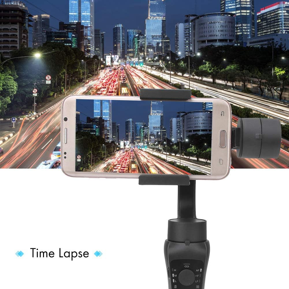 Smartphone 3-Axis Handheld Gimbal Stabilizer, 325 °Pitch Angle / 330 ° Course Angle / 180 ° Rolling Angle Handheld Gimbal Video Vlog Shoot Stabilizer for 6.0 Inches Mobile Phone  T angxi   