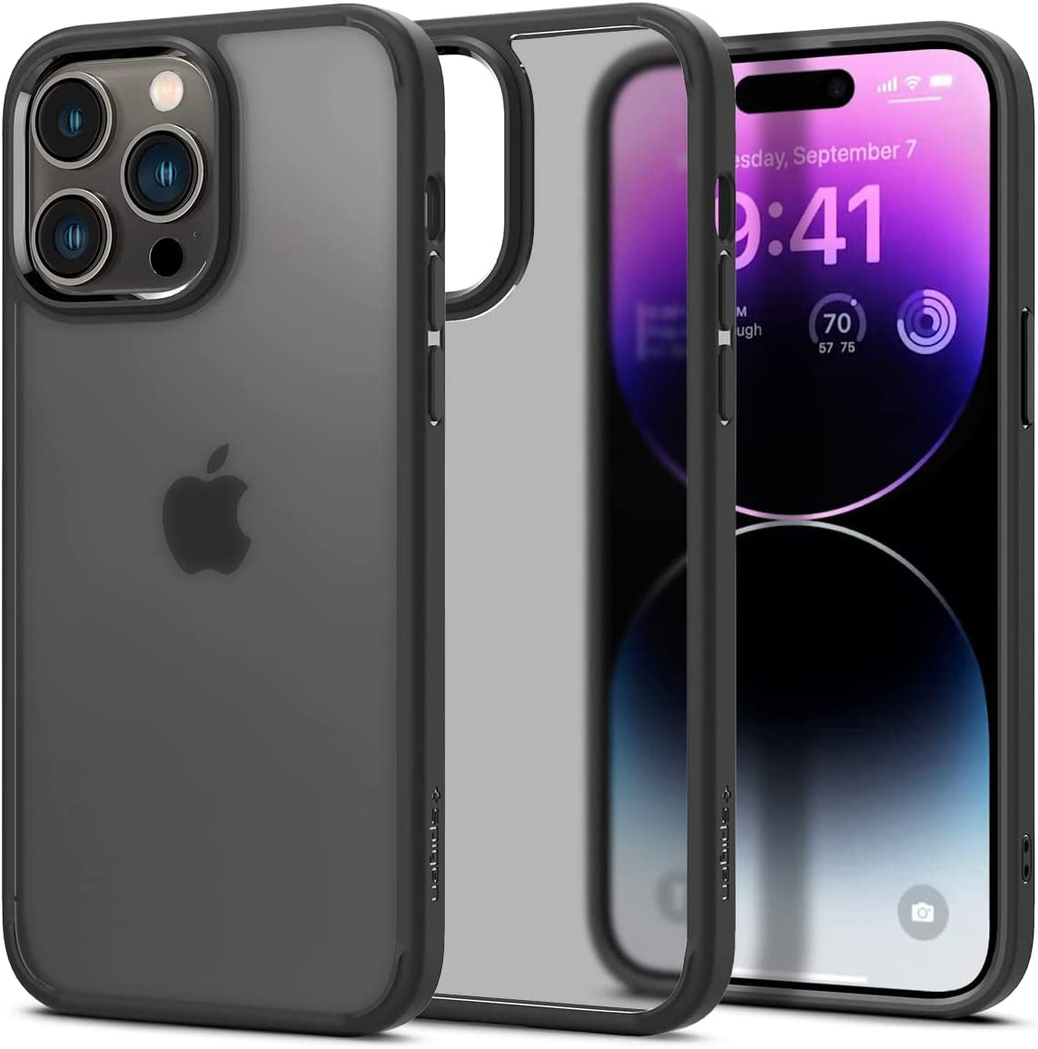 Spigen for Iphone 14 Pro Max Case, Ultra Hybrid [Anti-Yellowing Technology] [Military Grade Drop Protection] Phone Case for Iphone 14 Pro Max - Frost Clear  Spigen Frost Black  