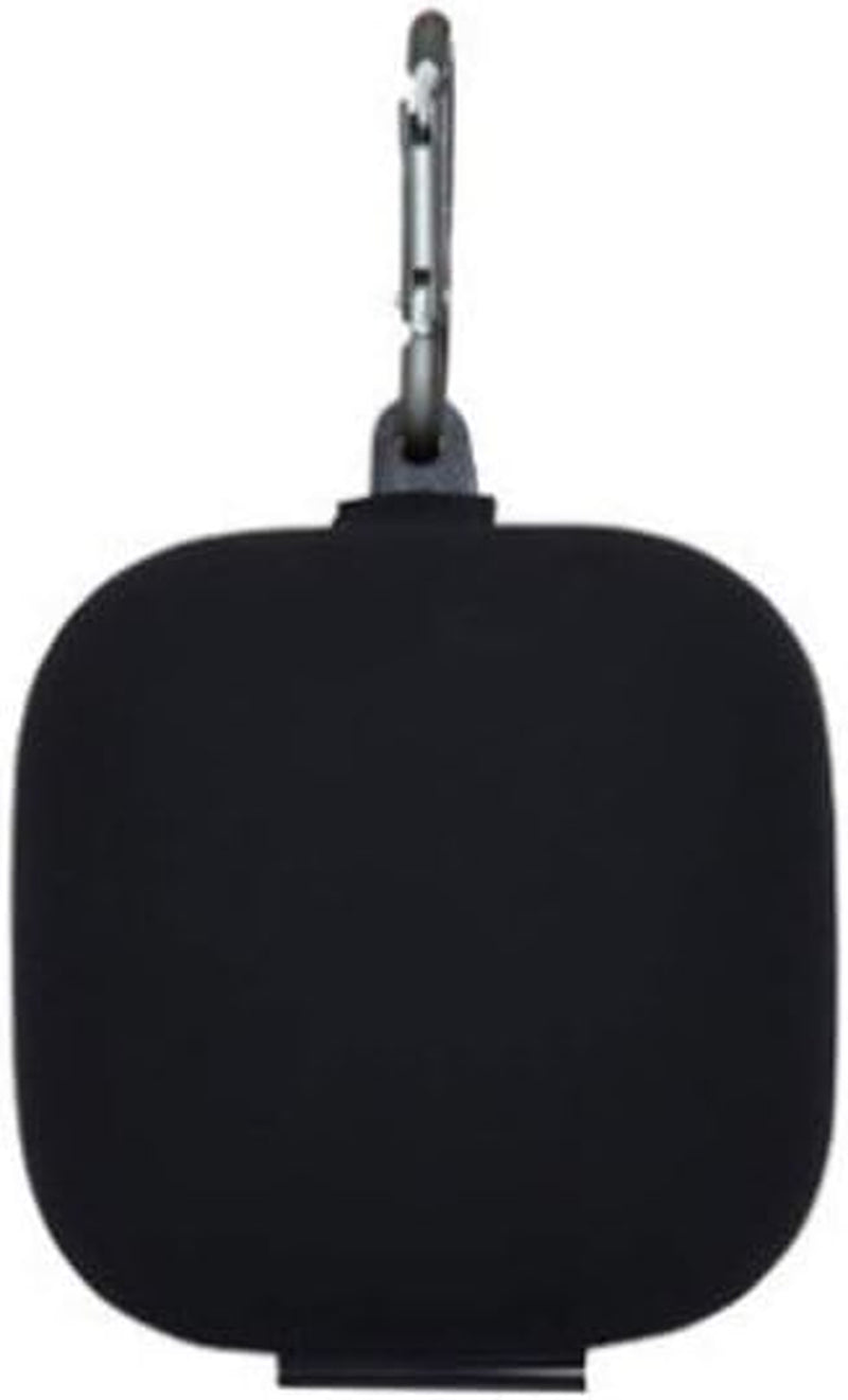 Compatible for Beats Powerbeats Pro Headset, Earphone Case - Creative Headphone Protective Box Metal Buckle Silicone Skin Headset Storage Shell  UKCOCO Black  