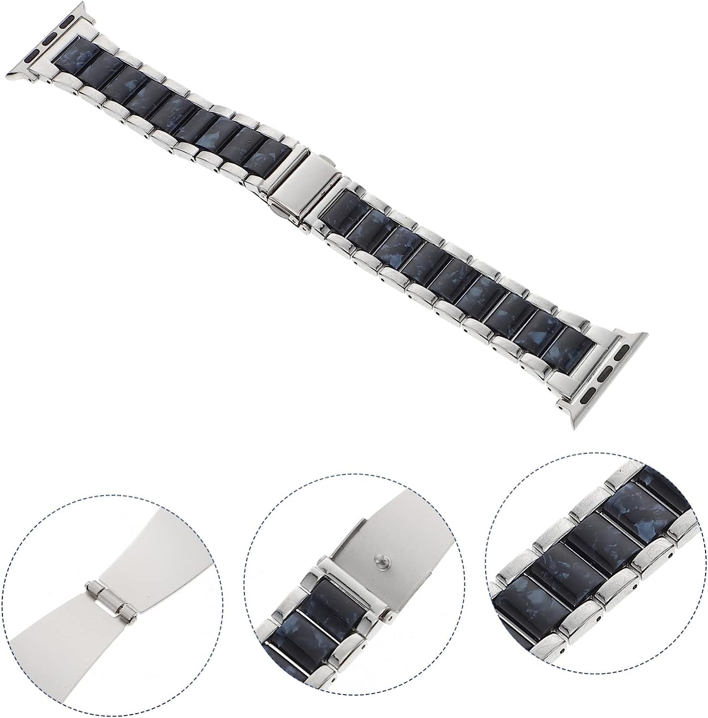 UKCOCO 2Pcs Skid Stainless Men Business Anti- Gift Anti-Skid Belt Accessory Watchband Anti-Slip for Replaceable Metal Band Watch Strap Slip  UKCOCO   
