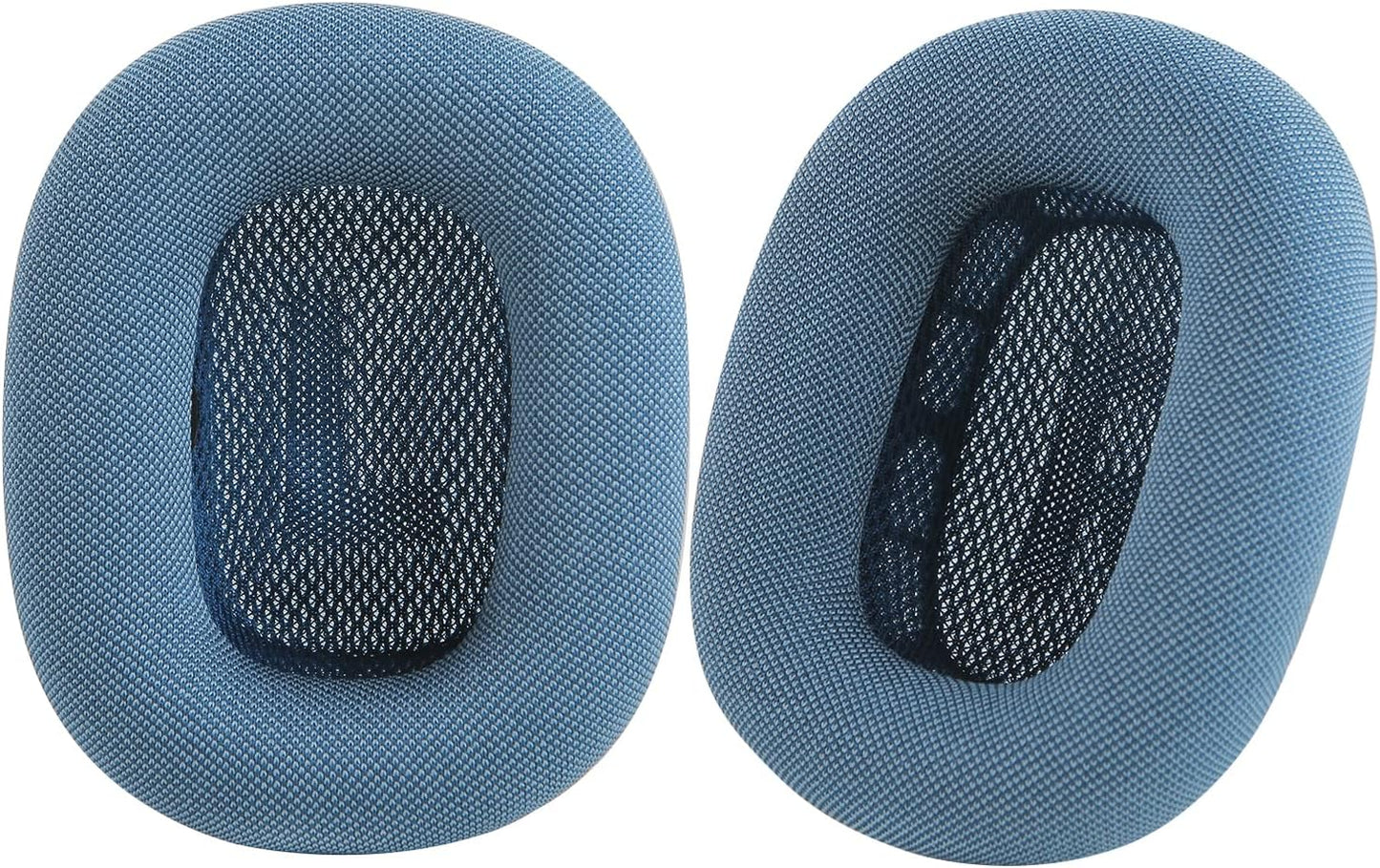 Earpads for Apple Airpods Max Earpad Replacement Sweat Proof Ear Cushions Airpods Max Ear Pad Earcups with Protein Leather, Memory Foam and Magnet Blue  Earrock Blue Mesh Fabric 
