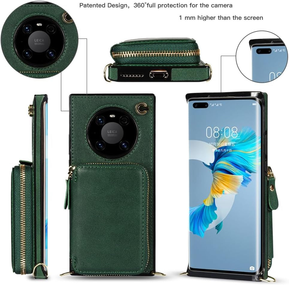 YOGISU Wallet Case for Huawei P30 P40 Pro plus Lite Mate 40 30 20 Pro Lite Backpack-Type Mobile Phone Cover Card,Purple,For Huawei P30  YOGISU   