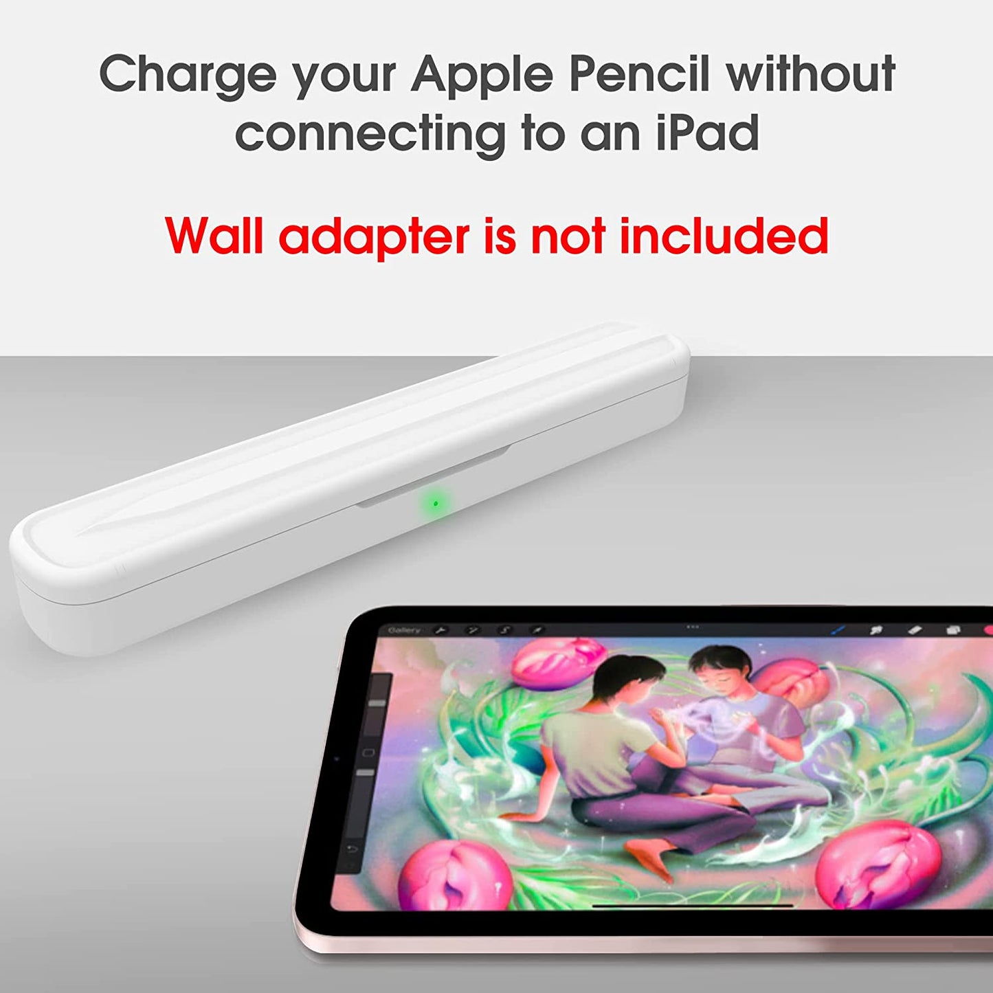Techmatte Portable Electronic Device Cover, Compatible with Apple Pencil 2Nd Generation Only, Charging Case  TechMatte   