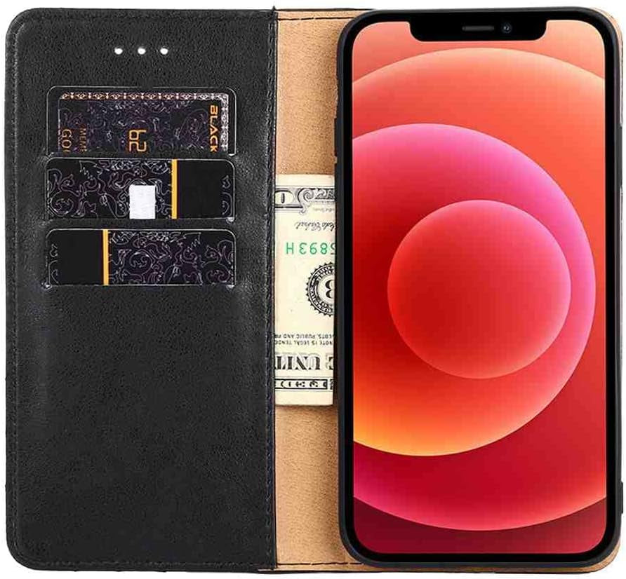 Cyr-Guard Phone Cover Wallet Folio Case for LG V30, Premium PU Leather Slim Fit Cover for LG V30, Anti-Dirt, Black  Cyr-Guard   