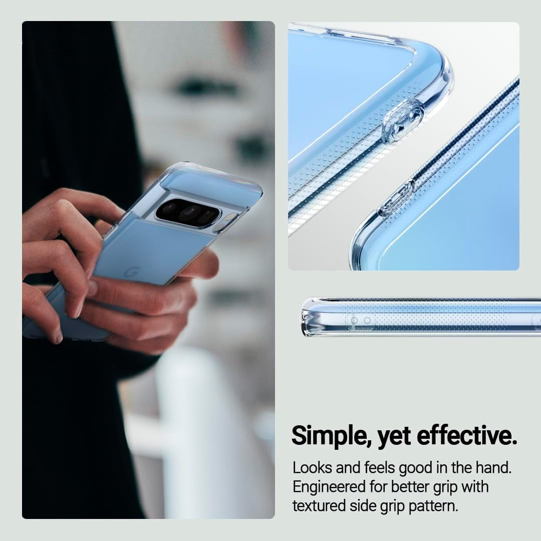 Caseology Capella Crystal Clear Case Compatible with Google Pixel 8 Pro Case 5G [Military Grade Drop Tested](2023) - Crystal Clear  Caseology   