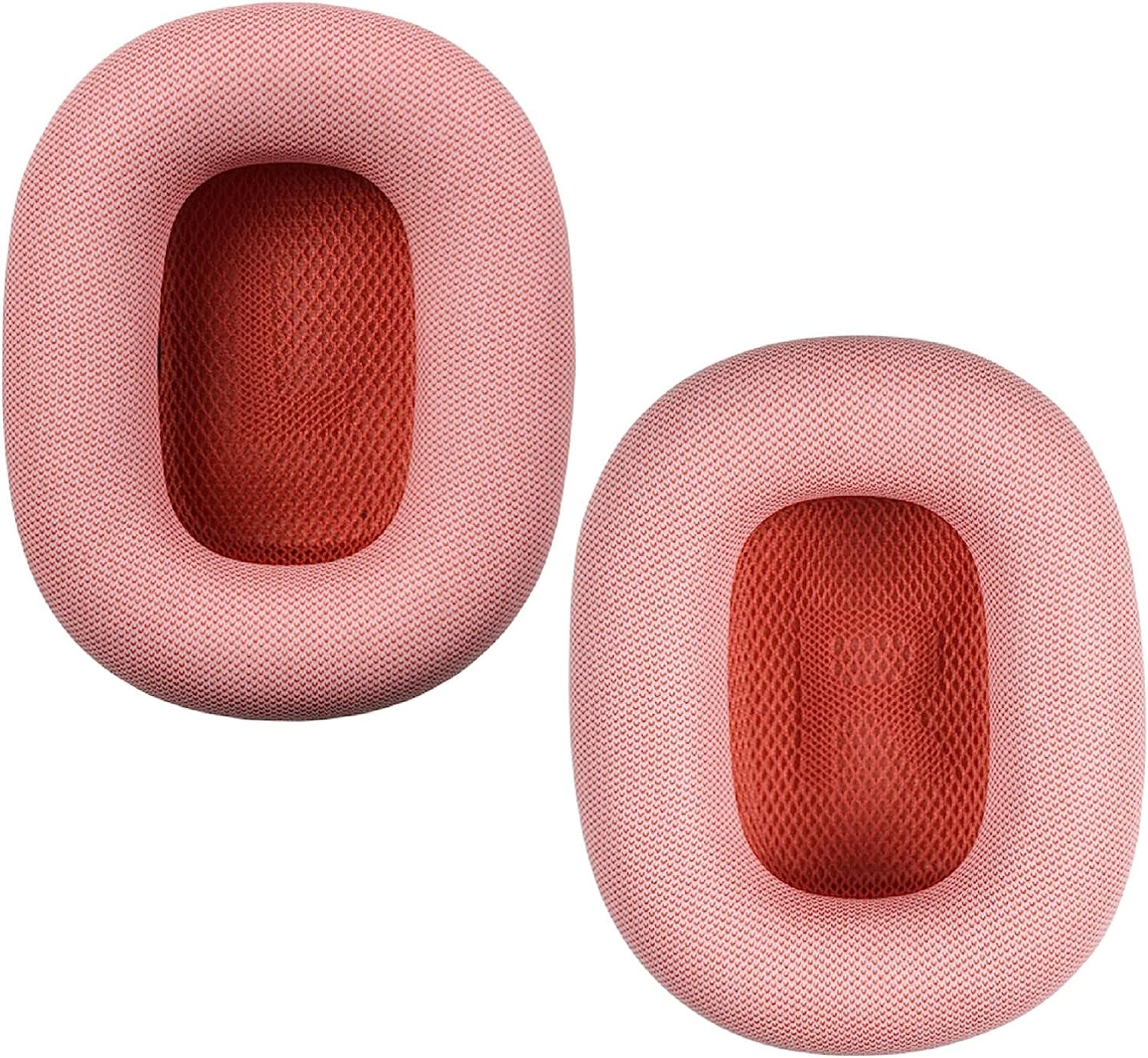 JEUOCOU Compatible for Airpods Max Earpads, Replacement Ear Pads Cushions Cover Repair Parts for Airpods Max Wireless Headphones with Magnet (Silver)  JEUOCOU Red  