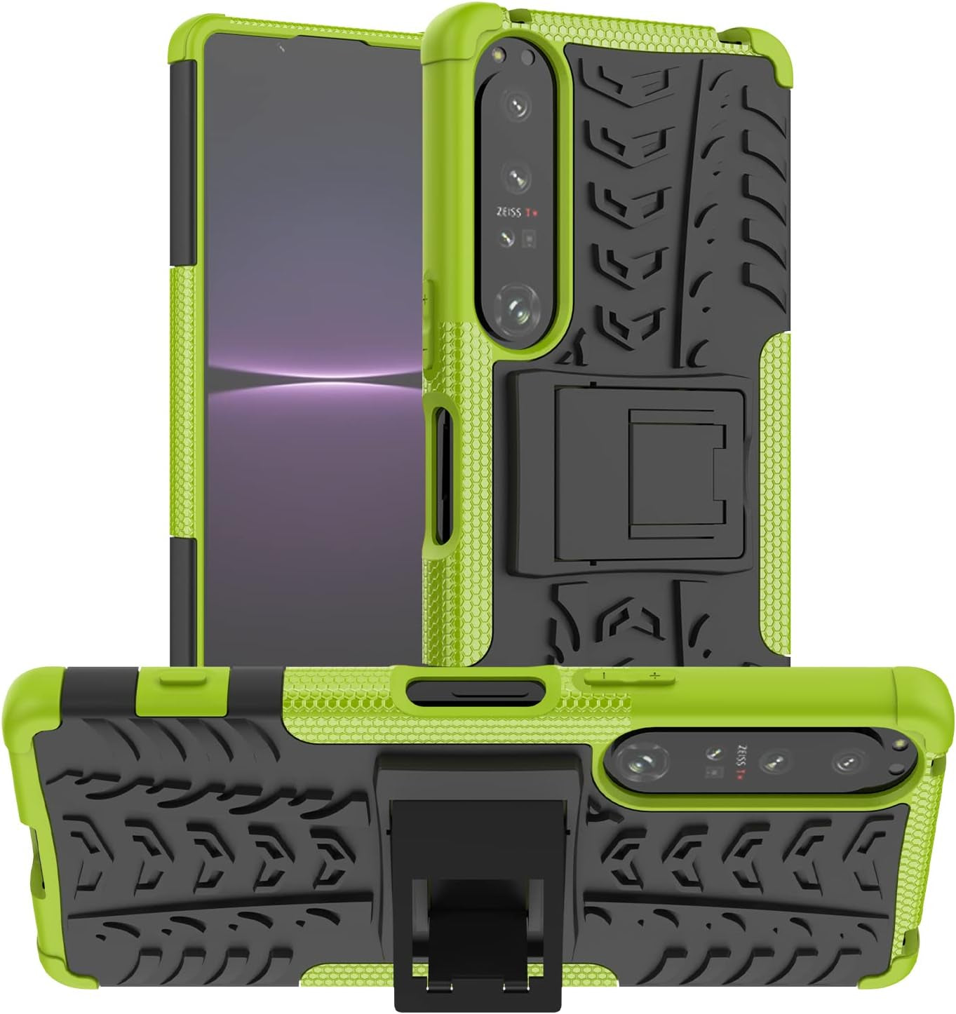 Compatible with Sony Xperia 1 II with Built-In Kickstand 360° Full Body Shockproof Military Grade Heavy Duty Protective Phone Case for Sony Xperia 1 II  Joie & Joho   