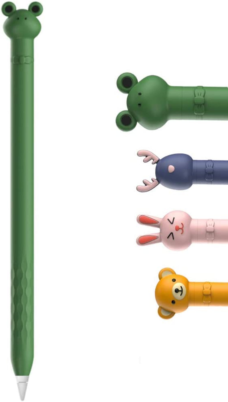 Case for Apple Pencil 1St Generation Ipencil Case Soft Silicone Sleeve Cute Rabbit Design Holder Protective Cover Accessories Compatible with Ipad Pencil 1St Gen Pink Bunny  Meowster FROG  