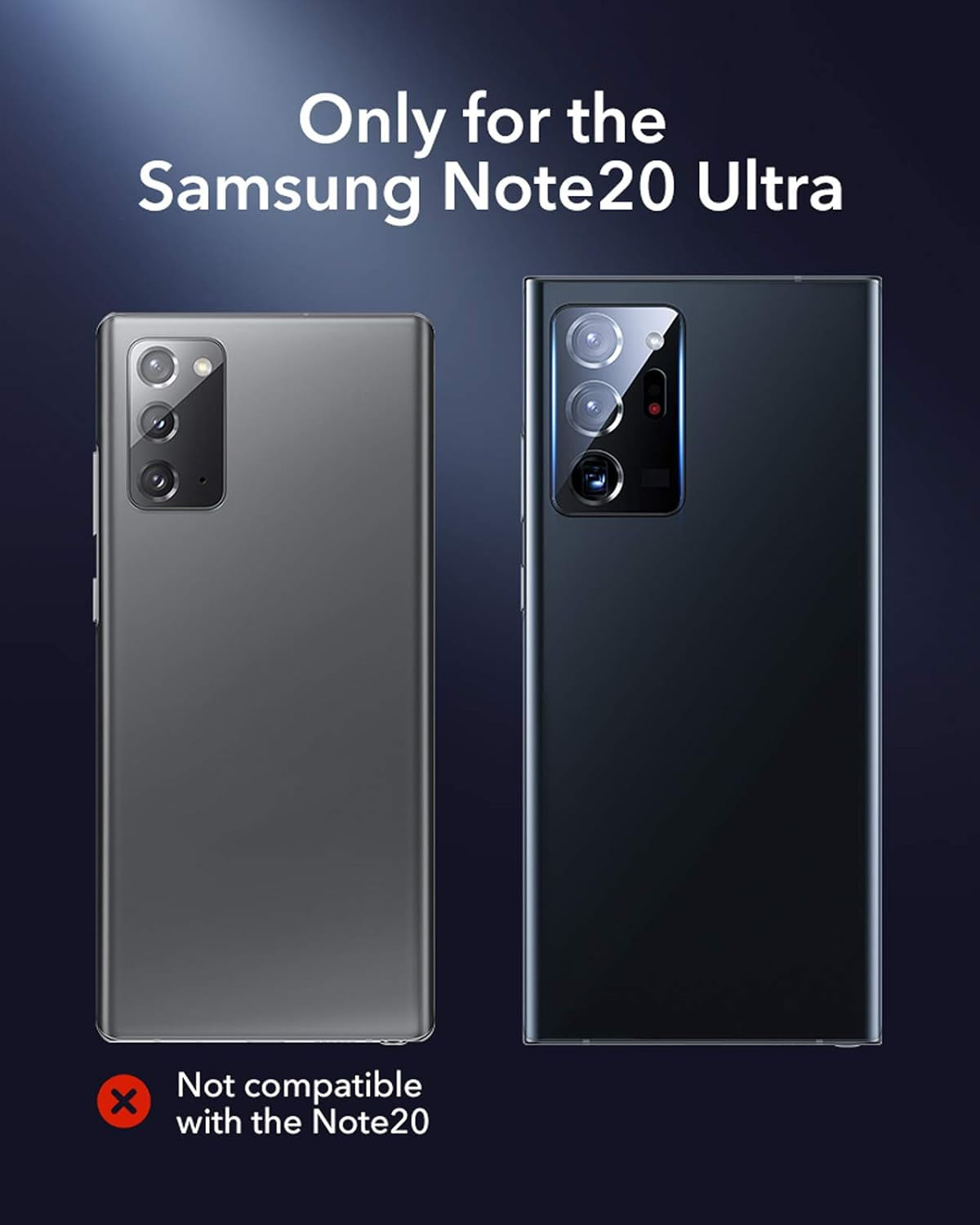 ESR Camera Lens Protector Compatible with Samsung Galaxy Note 20 Ultra [Scratch-Resistant] [Fingerprint-Resistant] [Ultra-Thin] Tempered Glass Camera Protector for Galaxy Note 20 Ultra, 2-Pack  Electronic Silk Road Corp   