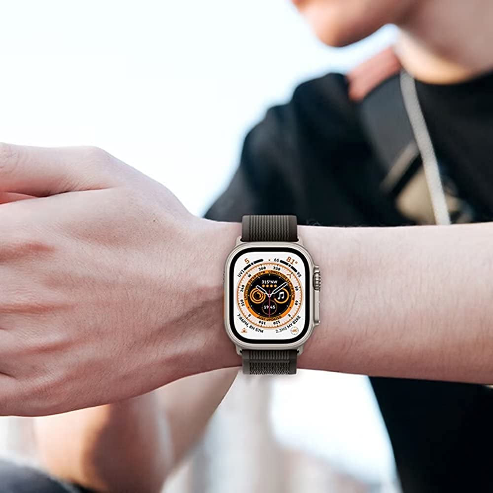 4 Pack Alpine Trail Loop Compatible with Apple Watch Band 38Mm 40Mm 41Mm 42Mm 44Mm 45Mm 49Mm Replacement Women Mens, Nylon Solo Sport Braided G-Hook Slides Strap for Iwatch Ultra Series SE 8/7/6/5/4/3  Rqhhzvt   