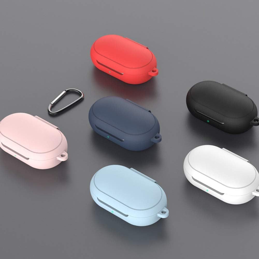 Soft Silicone Skin Case for Samsung Galaxy Buds plus Case (2020)/ Galaxy Buds Case (2019), Shock-Absorbing Case Cover Accessories with Keychain  JLHYYXH   