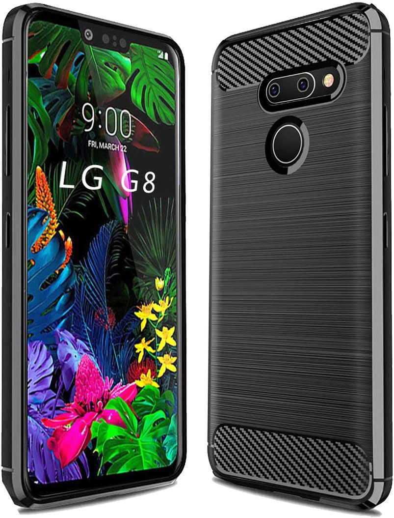 Sucnakp for LG G8 Thinq Case,Lg G8 Case, TPU Shock Absorption Cell Phone Cases Technology Raised Bezels Protective Cover for LG G8 Case (TPU Blue)  Sucnakp Black  