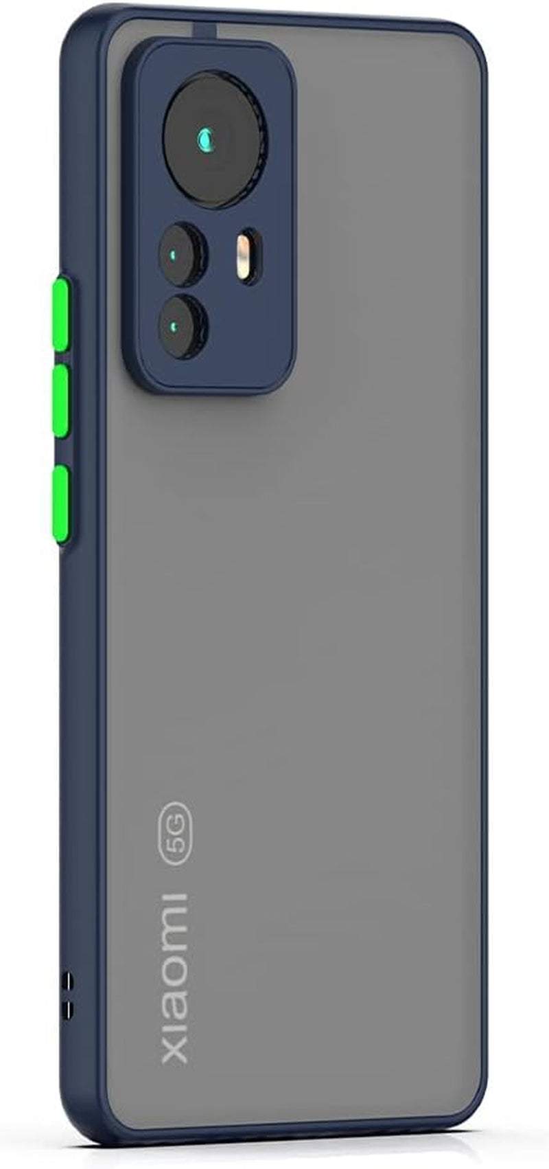 Zhuoopinn Case for Xiaomi Mi 12 Pro Thin Shockproof Phone Case PC Back TPU Bumper [Protect from Fingerprint/Shock/Scratch/Slip] Translucent Matte Phone Cover for Xiaomi Mi 12 Pro-Red  Zhuoopinn Blue  