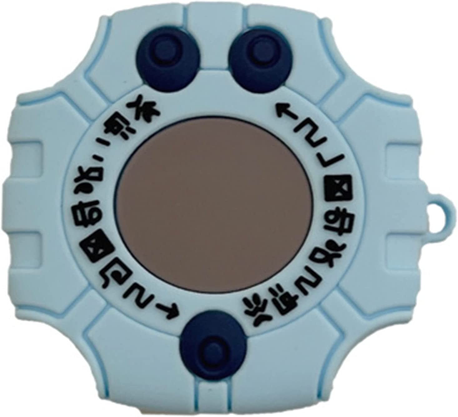 Compatible with Samsung Galaxy Buds2 Pro(2022)/Buds Live(2020)/Buds Pro(2021)/Buds 2 (2021) Charging Box,Cute Cartoon Digimon Monster Digivice Silicone Earphone Case with Hook  AOLABOKY   