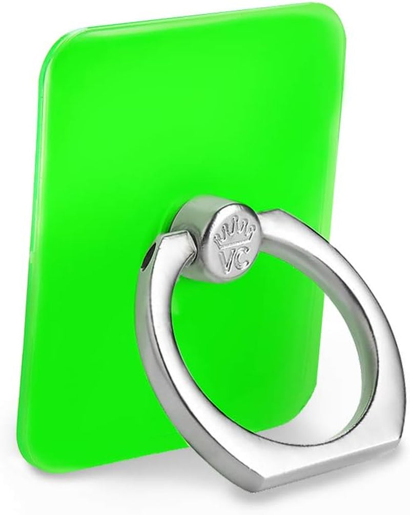 Velvet Caviar Cell Phone Ring Holder - Finger Ring & Stand - Improves Phone Grip Compatible with Iphone, Galaxy and Most Smartphones (Neon Pink Heart)  Velvet Caviar Neon Green  