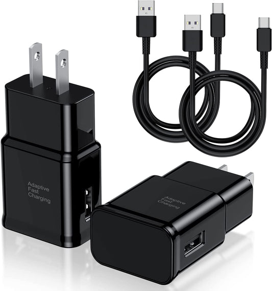 Type C Charger Fast Charging, 2 Pack USB C Android Phone Wall Charger Block & 6Ft Charge Cable Cord, for Samsung Galaxy S8 / S9 / S10 plus Active S10E, S20 / S21 Ultra Plus, Note 8 9 10, Pixel 3 Etc  Shenzhen Hua Nantong Electronic Technology Co., Ltd.   
